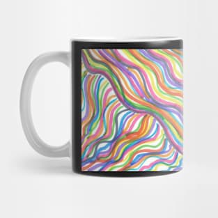 Rainbow Abstract Octopus Mug